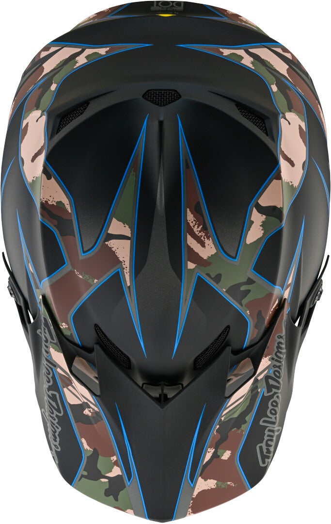 Troy Lee Designs SE4 Polyacrylite Matrix MIPS Casco da motocross nero/mimetismo XL (60/61) Figura 8