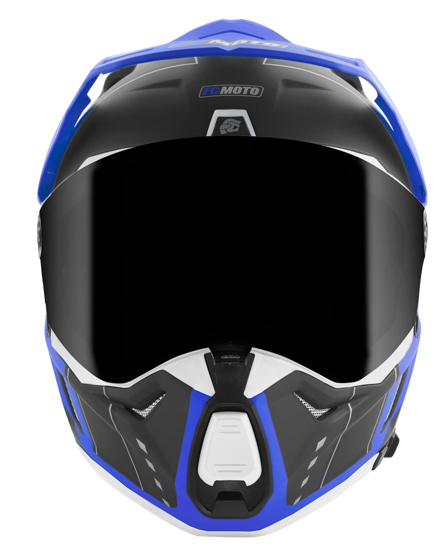 FC-Moto Merkur Pro Air Casco Enduro nero/blu 2XL Figura 9