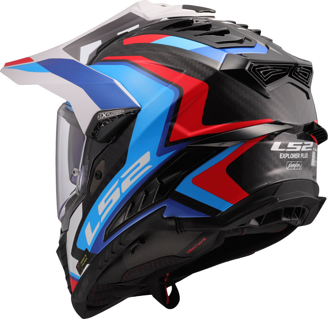Side view of LS2 MX701 Explorer Carbon Frontier II Motocross Helmet