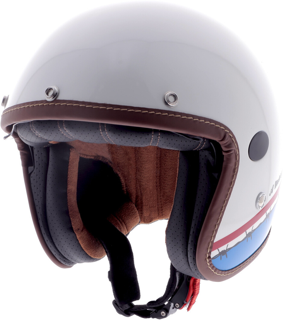 Helstons Evasion Carbon Jet Helmet white/red/blue S (55/56) Figure 4
