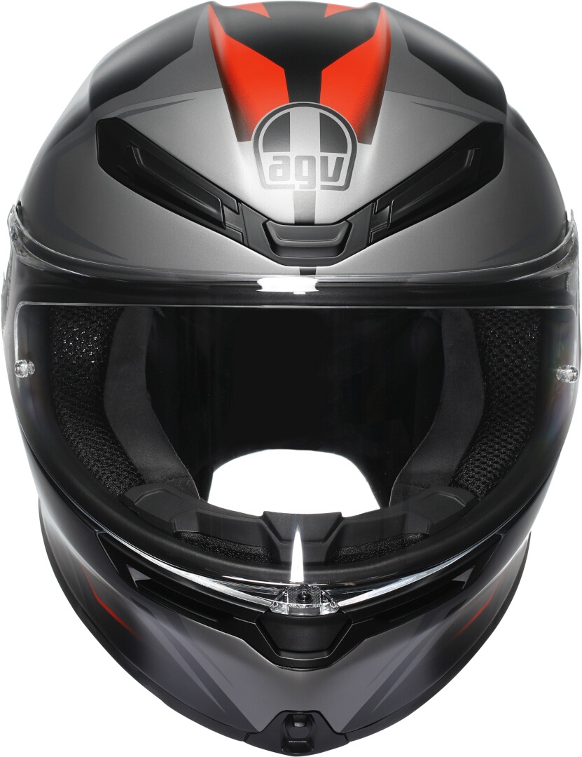 AGV K6 S Karve 2.0 Hjelm sort mat/grå/rød M (57/58) Figur 2