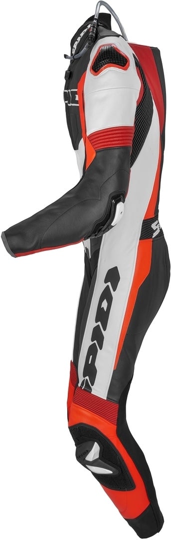 Spidi Sport Warrior Pro Geperforeerd eendelig motorfiets lederen pak Zwart/Rood 52 Figuur 2