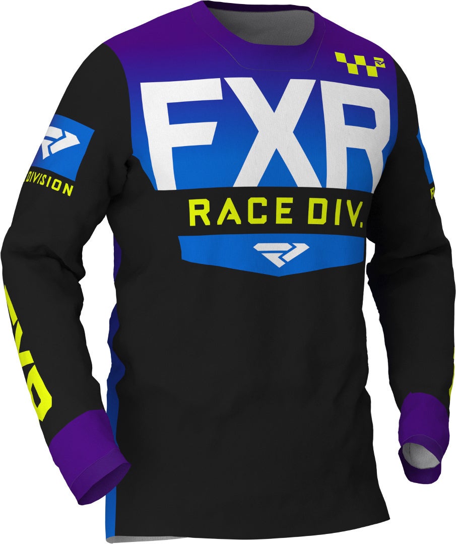 FXR Helium Motocross Jersey sort/lilla XL Figur 1