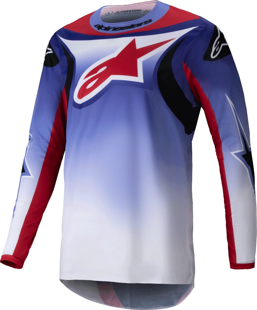 Alpinestars Fluid Wurx Maglia da motocross viola/rosso XXL Figura 1