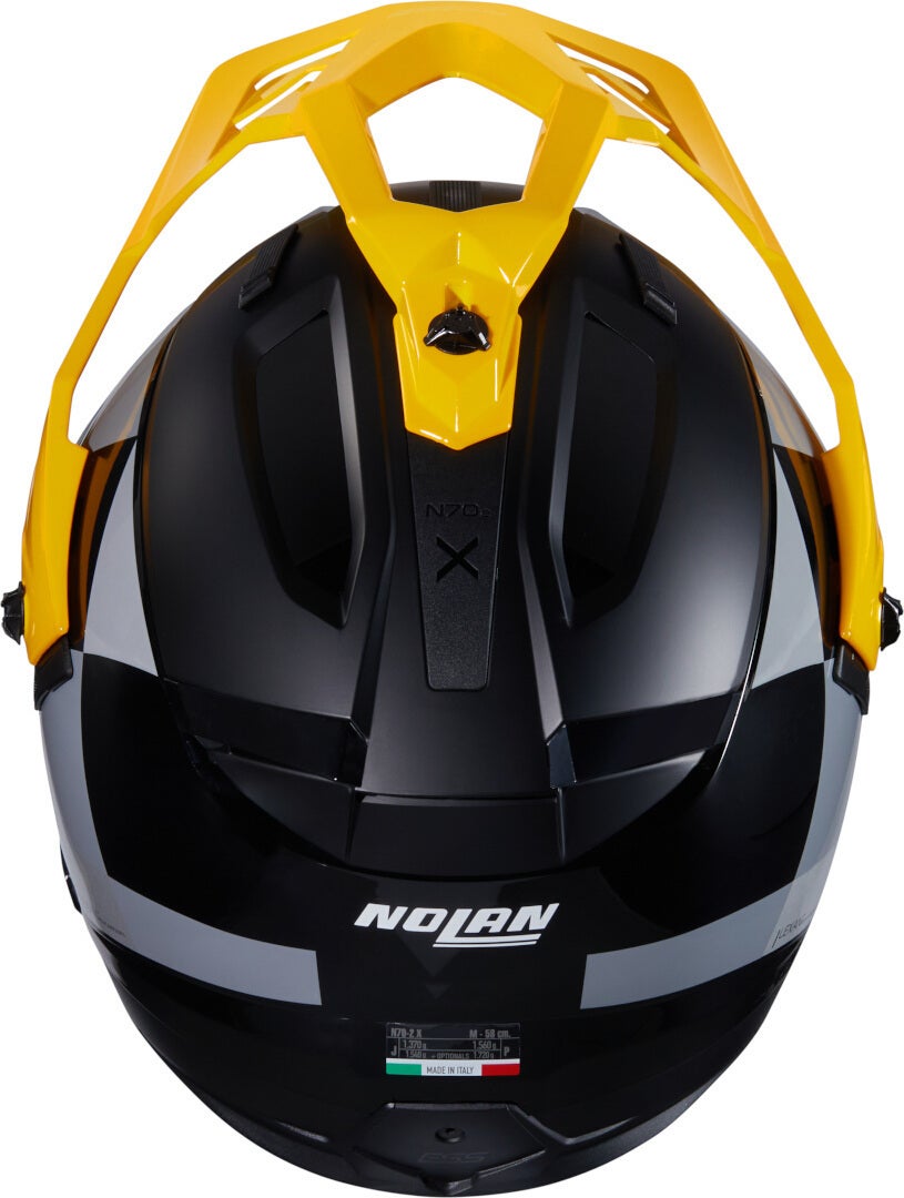 Nolan N70-2X 06 Ruvido N-Com Casco da motocross nero/grigio/giallo L (60) Figura 2