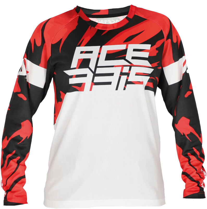 Acerbis MX J-Kid 4 Tricou de motocross pentru copii Alb/Roșu XS Figura 1