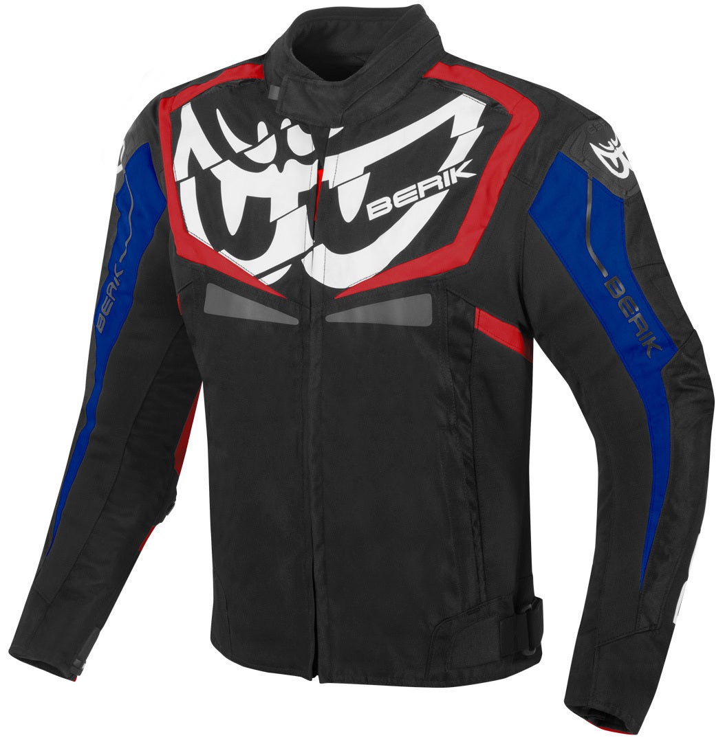 Berik Radic Evo Waterproof Motorcycle Textile Jacket black/red/blue 56 Figure 1