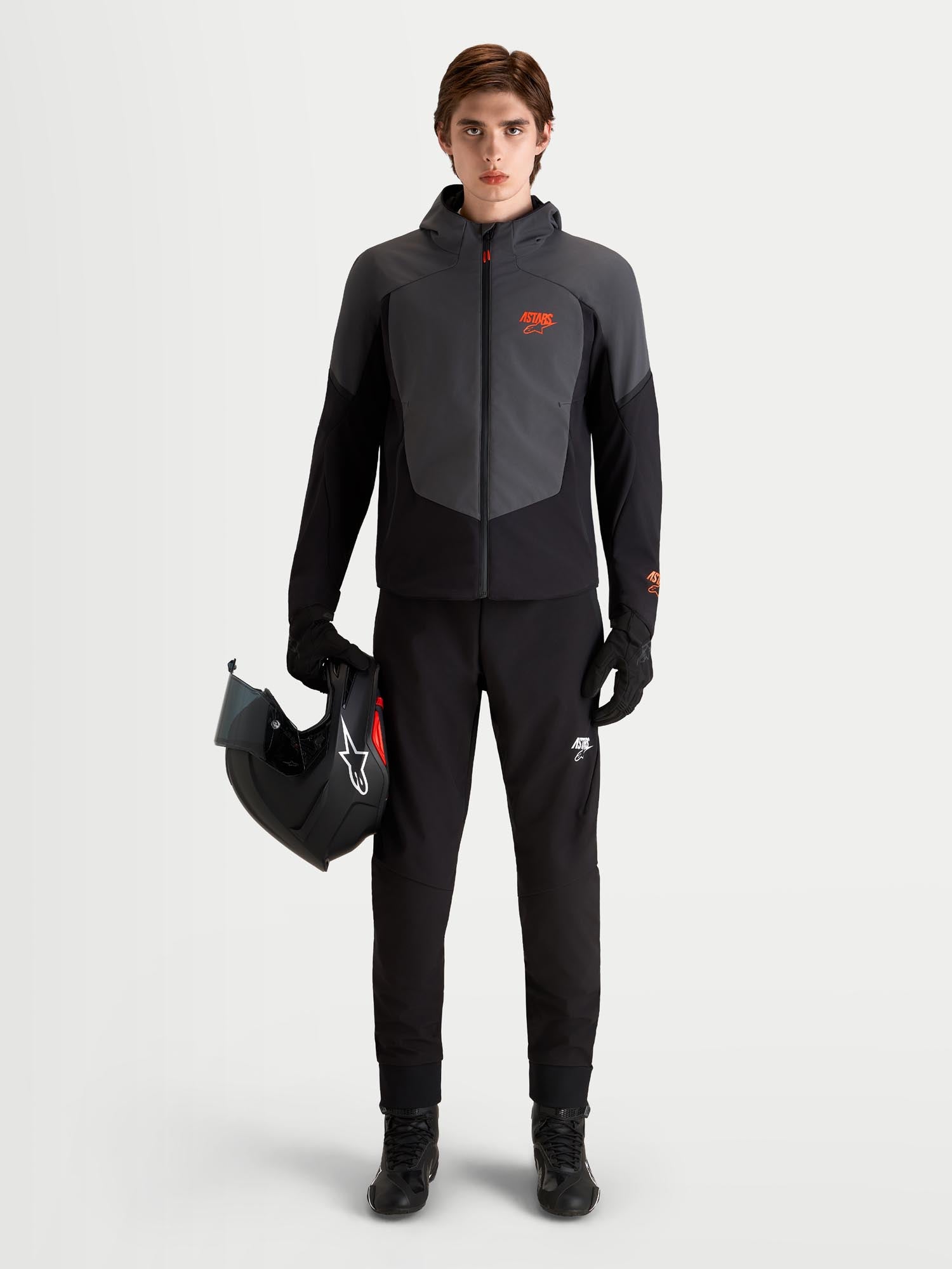 Alpinestars Aeroshel impermeabile Giacca tessile moto nero/grigio scuro 4XL Figura 4