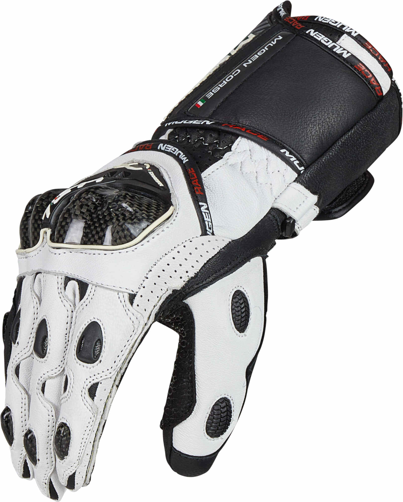 MUGENRACE Bornew Motorcykel handsker Sort/hvid M Figur 5