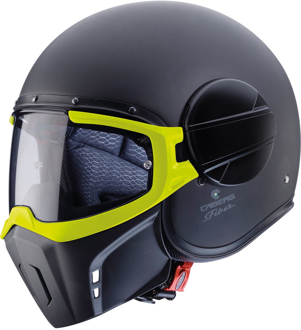 Caberg Ghost Hjelm sort mat/gul XL (60) Figur 1