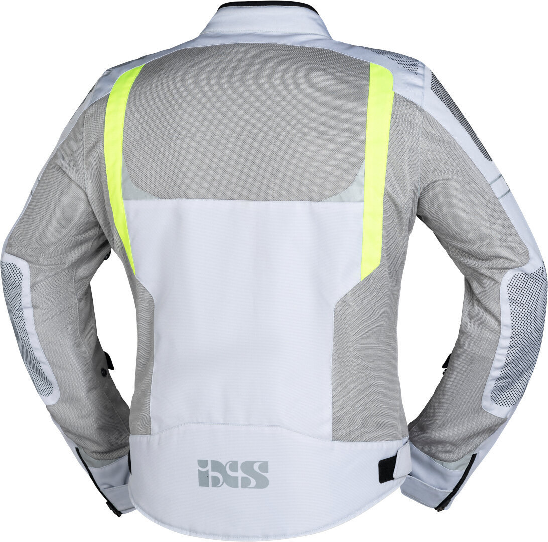IXS Trigonis-Air Motorcycle Textile Jacket grey/yellow M Figure 2