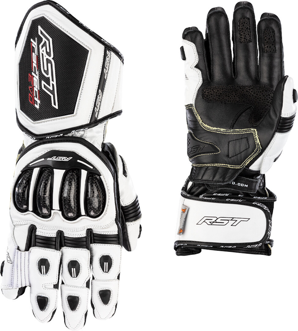 RST Tractech Evo 4 Motorradhandschuhe weiß/schwarz L Abbildung 3