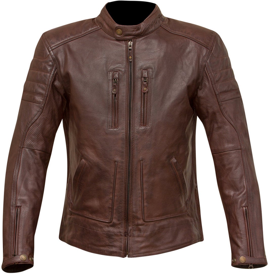 Merlin Draycott Motorcycle Leather Jacket dark red L Figure 1
