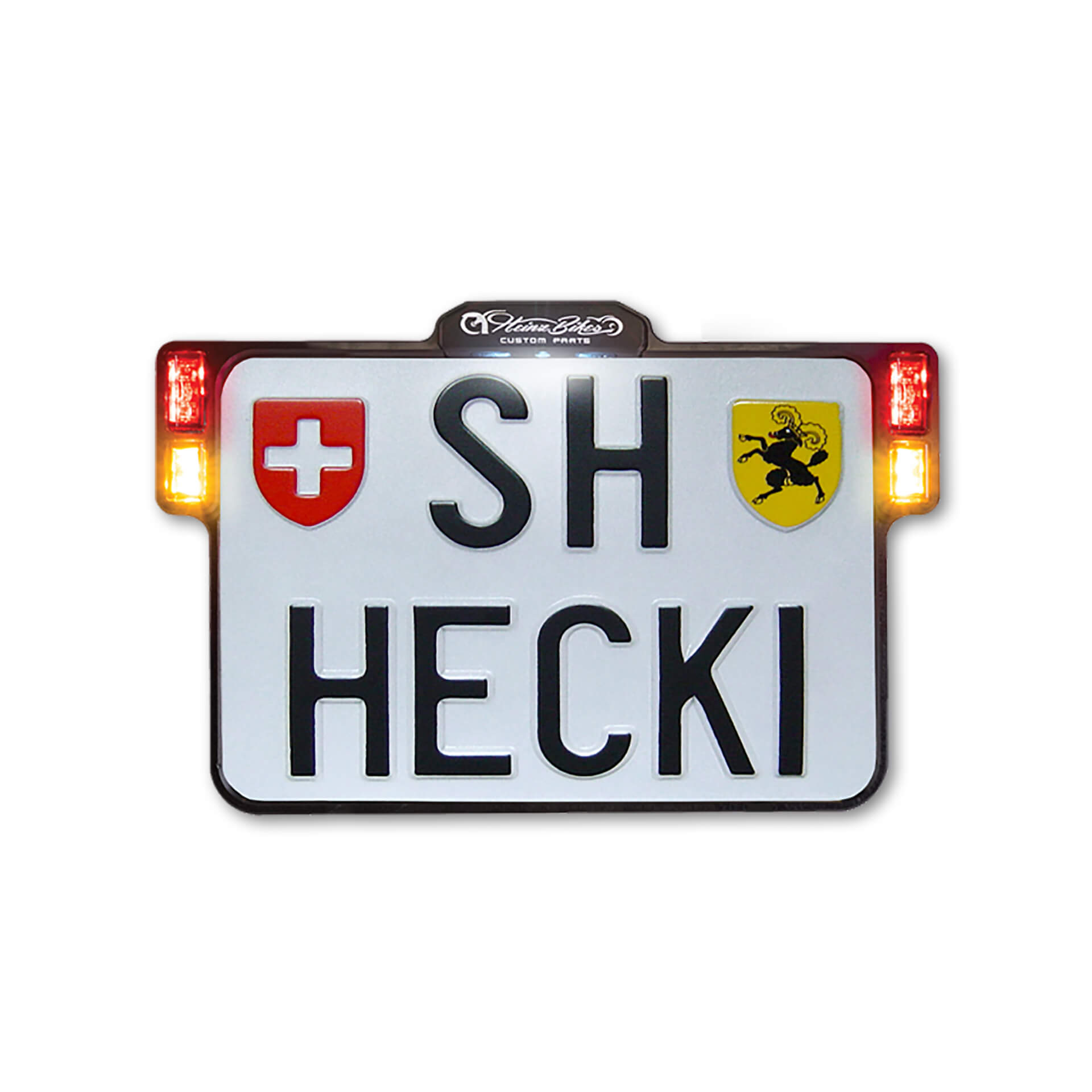 HeinzBikes ALL-INN 2.0 Suporte de placa com iluminação KNZ 3in1, CHE Artigo principal Figura 1