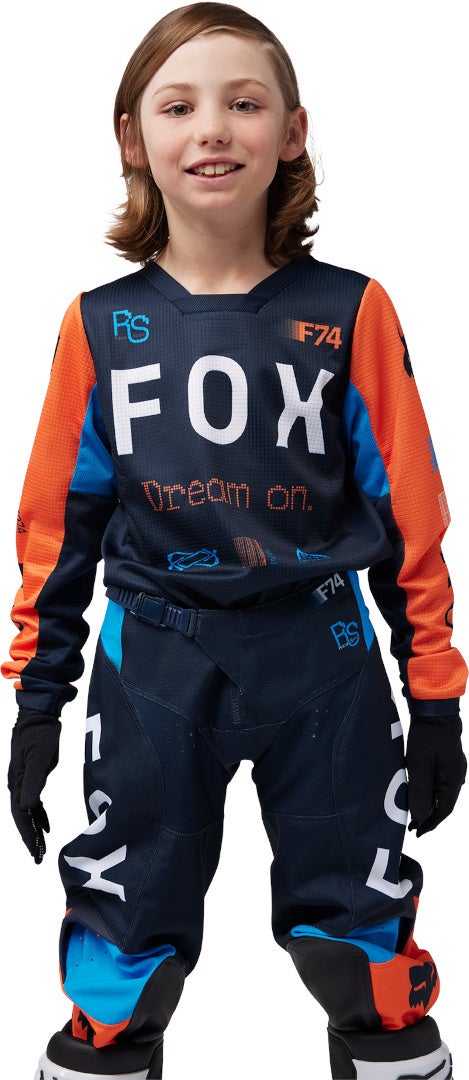 FOX 180 Race Spec Motocross trøje til børn mørkeblå YXL Figur 3