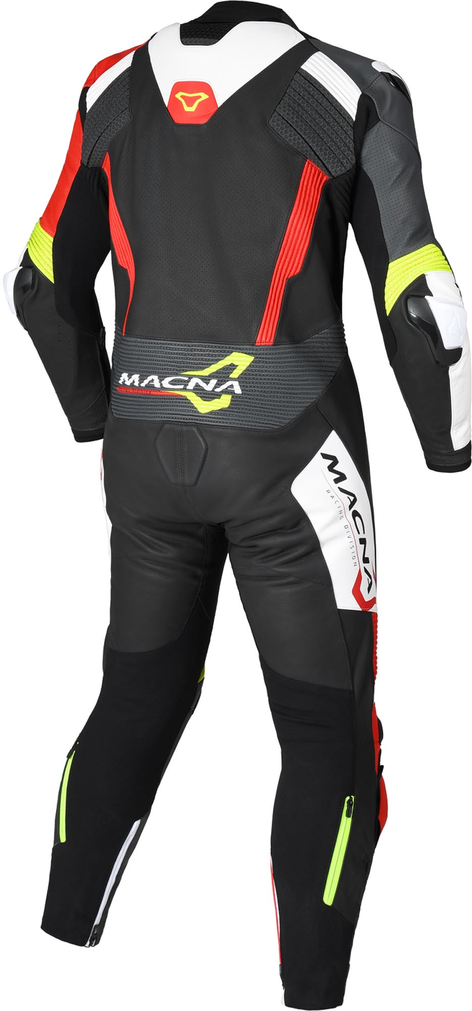 Macna Blitz 1-Teiler Motorrad Lederkombi schwarz/gelb 52 Abbildung 2