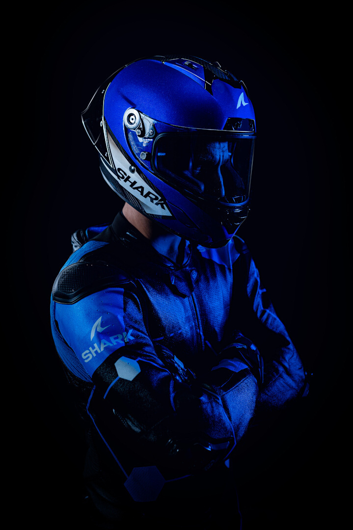 Shark Aeron GP Blank SP Casco nero/blu S (55/56) Figura 5