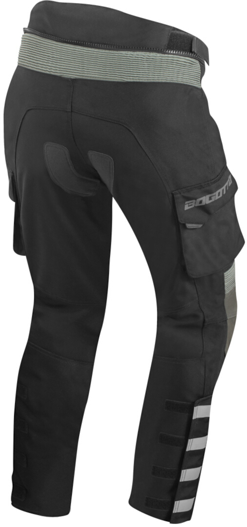 Bogotto Explorer-Z pantaloni impermeabili din piele/textile pentru motocicletă Negru/Verde XXL Figura 2