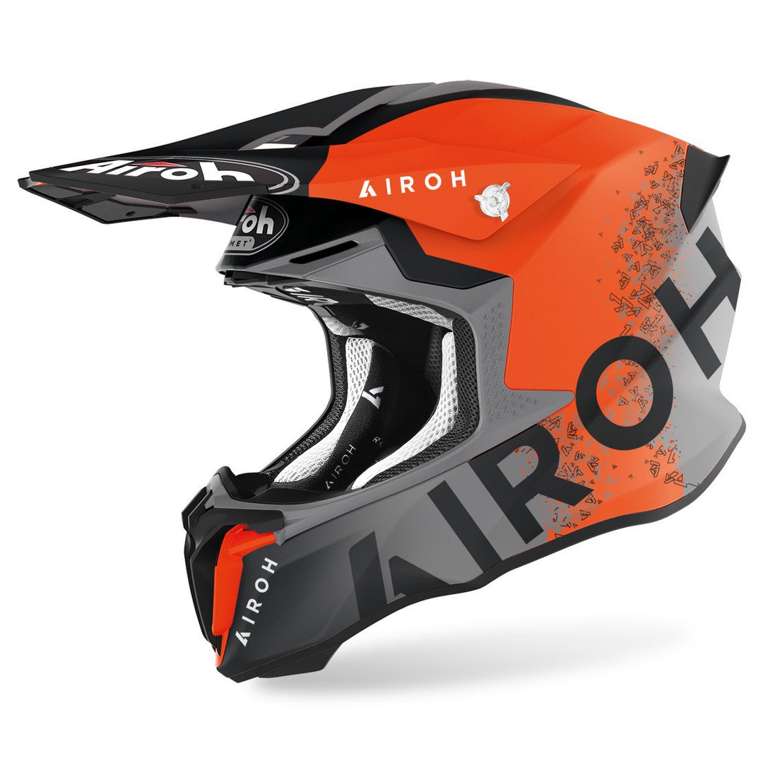 Airoh Twist 2.0 Bit Motocross Helm grau/orange L (59/60) Abbildung 1