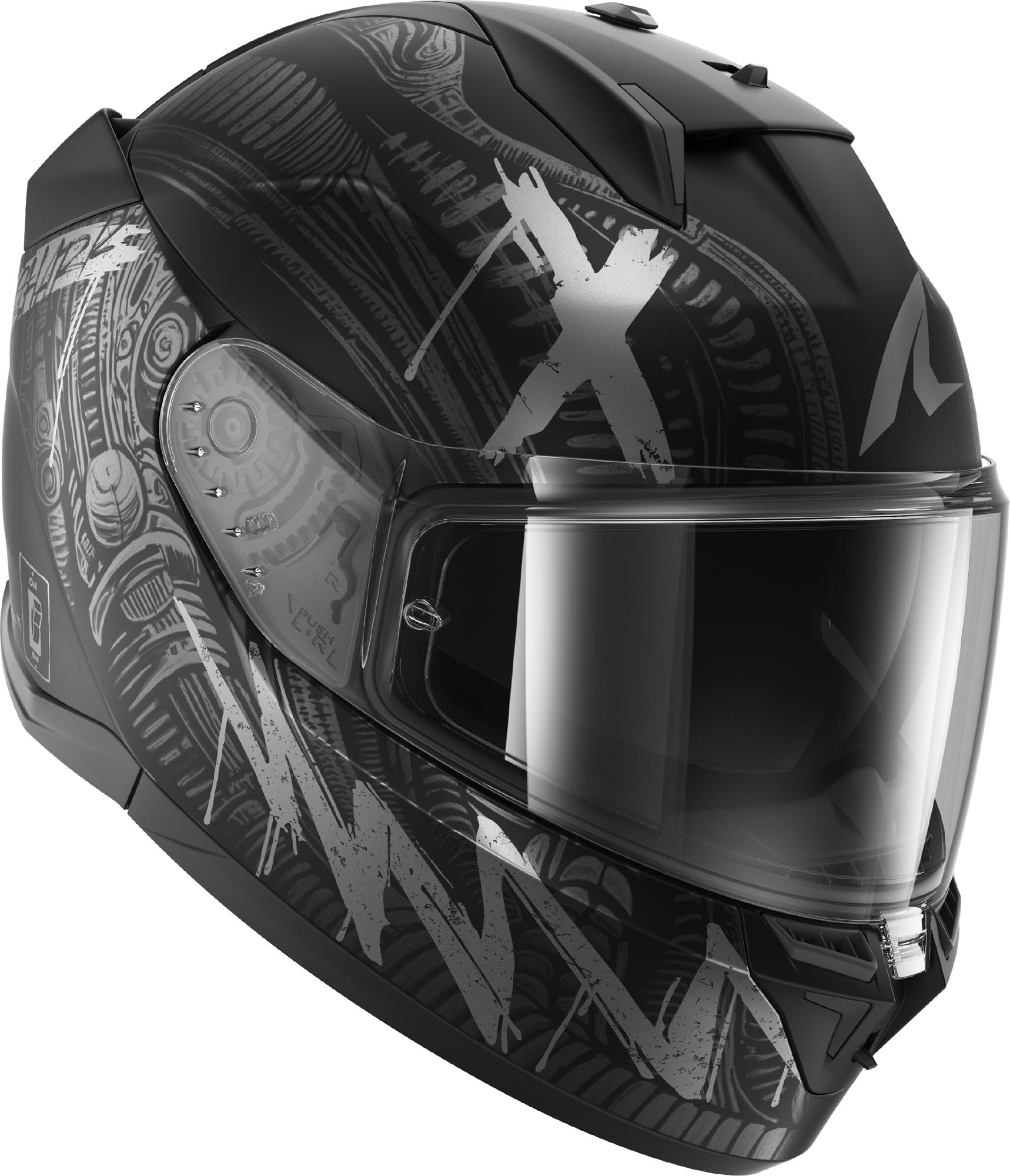 Shark D-Skwal 3 Shiever Casco negro mate/plateado XL (61/62) Figura 3