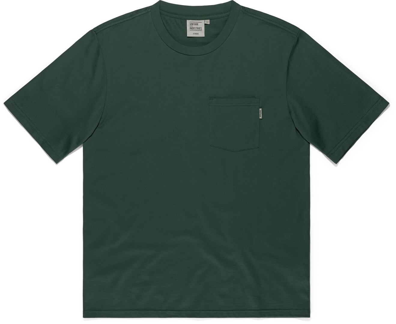 Vintage Industries Gray Pocket Triko šedá/zelená M Obrázek 1