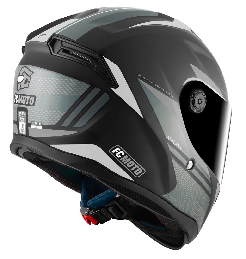 FC-Moto FF114B Zeron Helmet black matt/grey/white S Figure 5