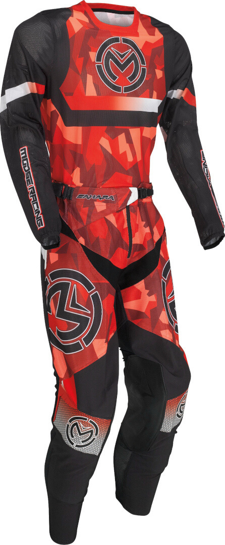 Moose Racing Sahara 2022 Tricou de motocross Roșu/Negru XL Figura 2