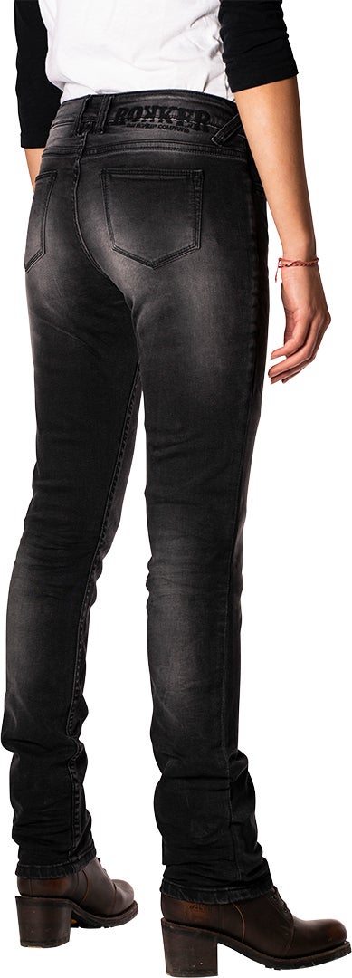 Rokker The Donna Black Jeans moto pour dames 38 L34 Figure 2