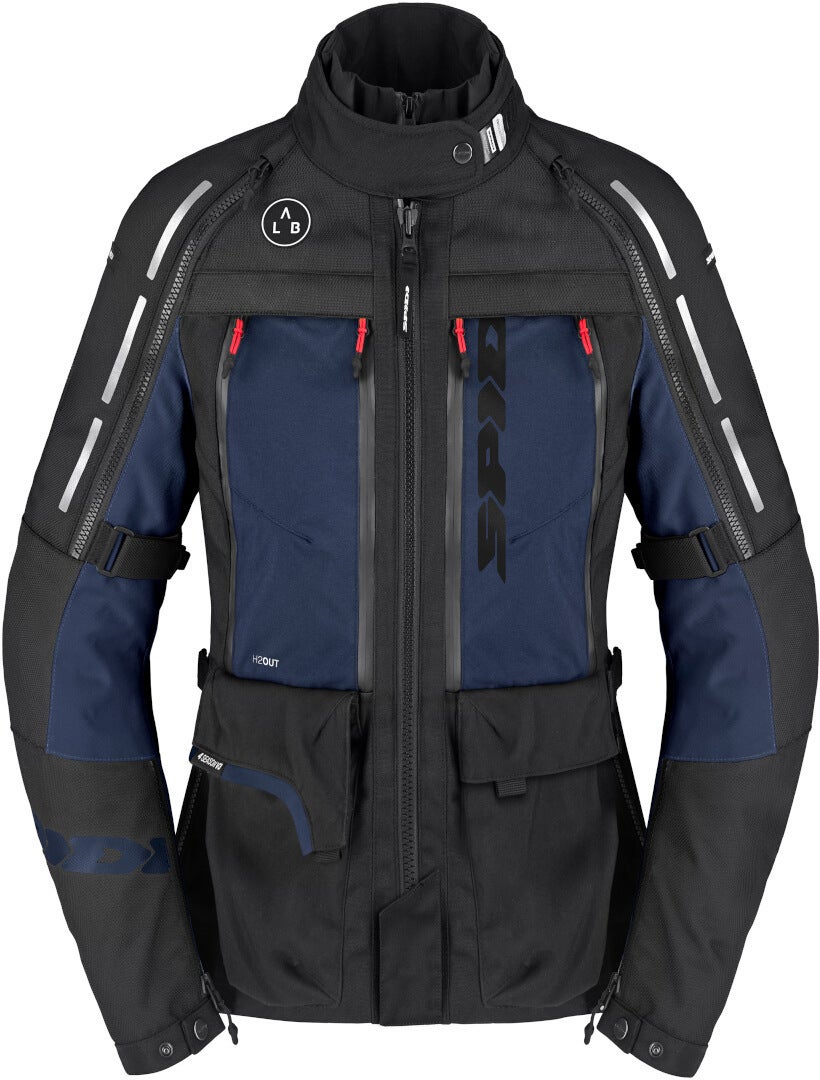 Spidi 4 Season V3 H2Out imperméable dames moto textile veste noir/bleu M Figure 1