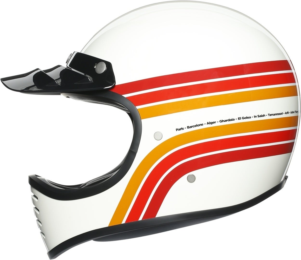AGV Legends X101 Dakar 87 Casque Blanc/Rouge/Orange M (57/58) Figure 6