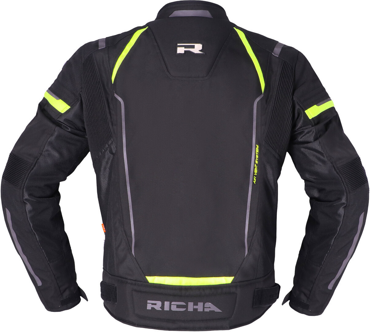 Richa Airstream 3 waterproof Motorcycle Textile Jacket black/yellow M Figure 3