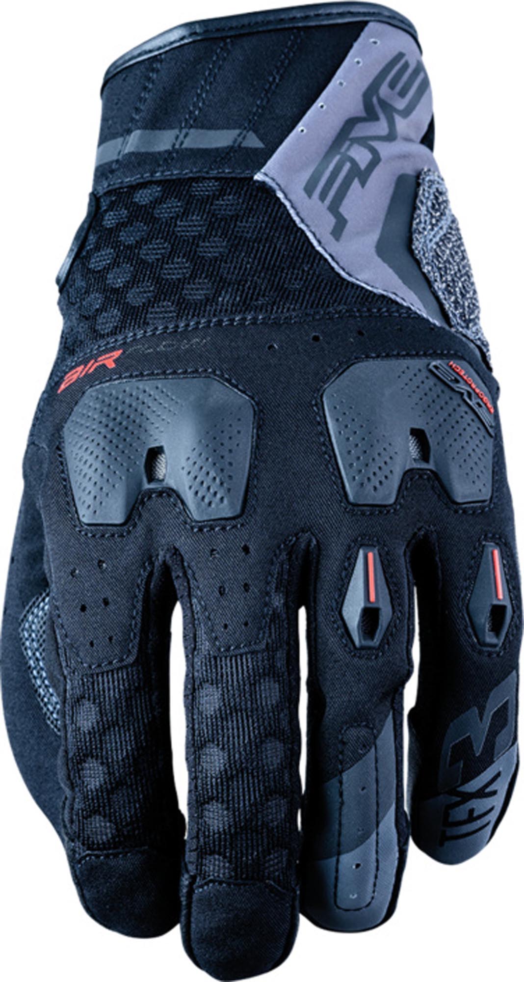 Five TFX3 AIRFLOW perforerade motorcykelhandskar Svart/grå L Figur 1
