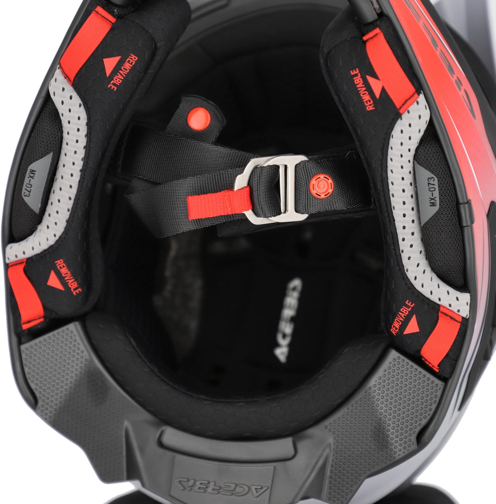 Acerbis Airstrike-X Scratch Casque de motocross Gris/rouge mat XXL (63/64) Figure 7
