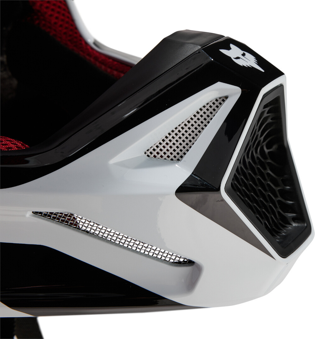 FOX V1 Flora MIPS Casque de motocross Blanc/Noir/Orange S (55/56) Figure 3