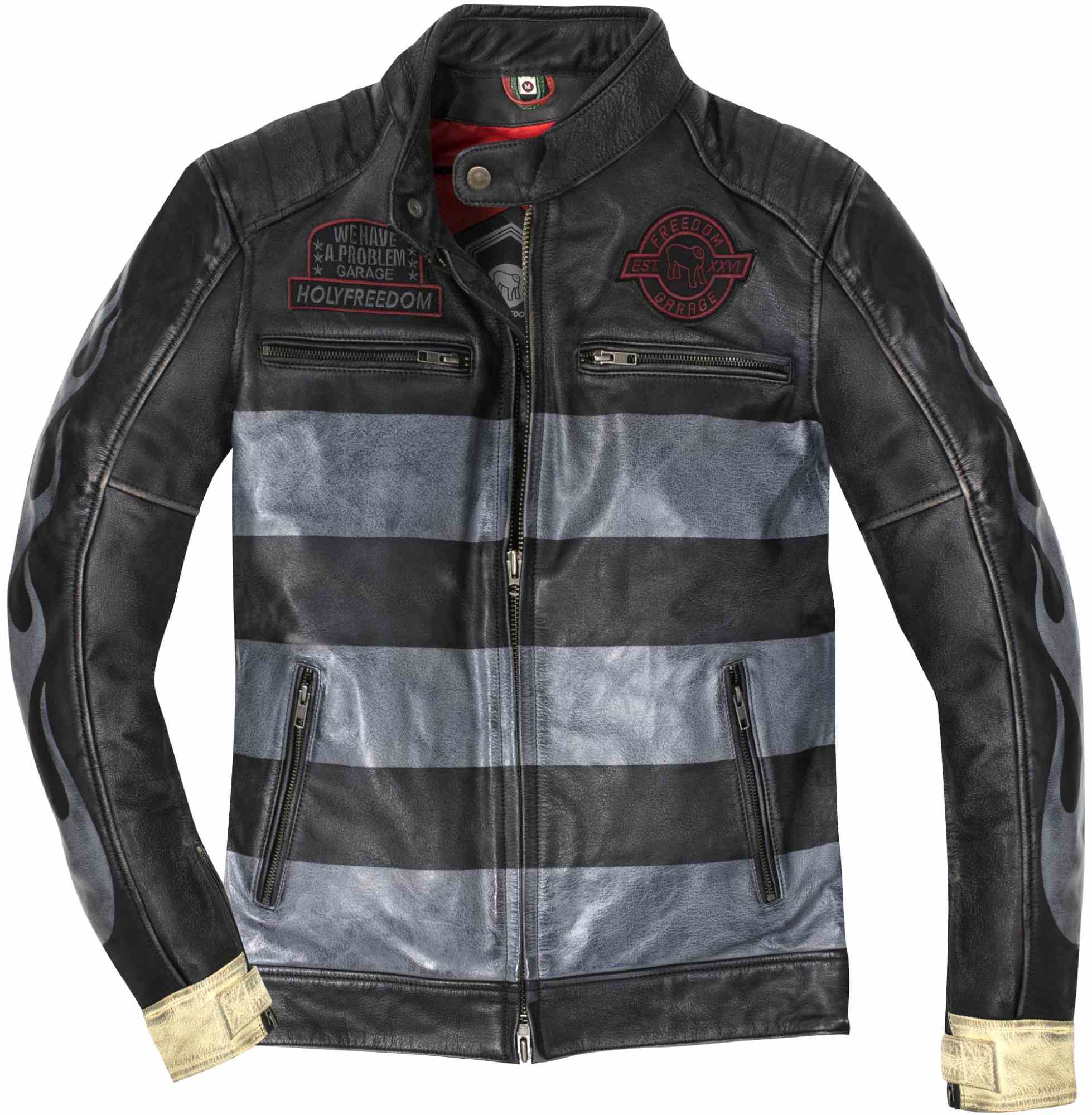 HolyFreedom Zero Inferno Jaqueta de couro de motocicleta Artigo principal Figura 1
