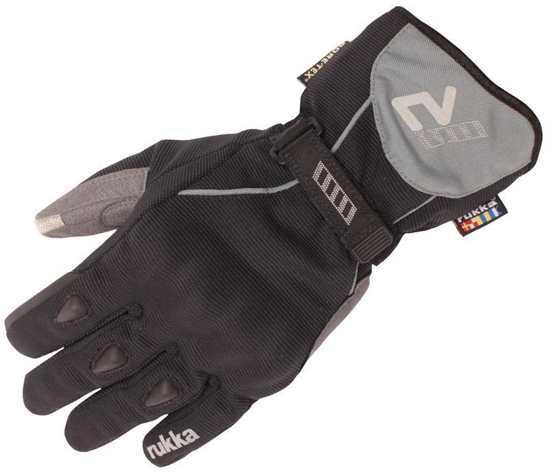 Rukka Virium Gore-Tex Moottoripyörän käsineet musta/harmaa 11 Kuva 1