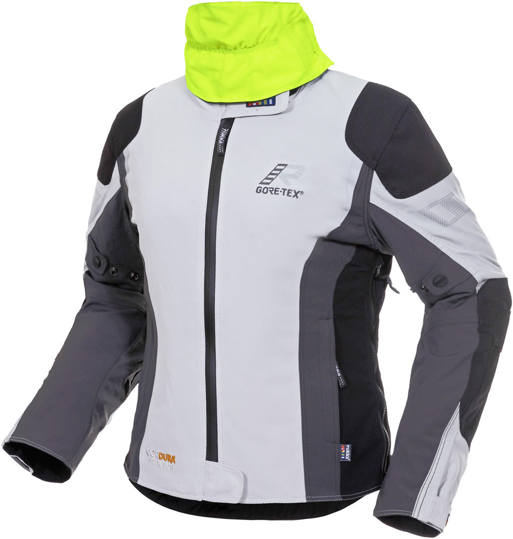 Rukka Elastina Damen Motorrad Textiljacke weiß/grau/gelb 48 Abbildung 1