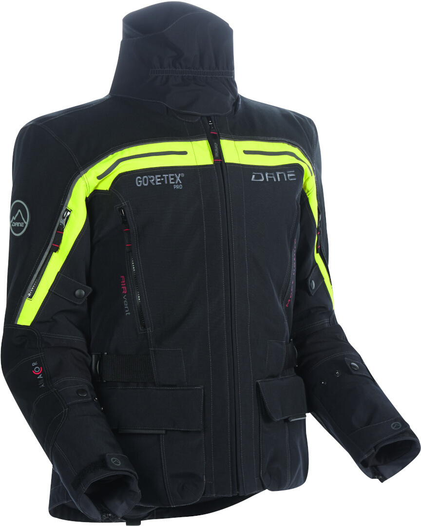 DANE Nimbus 2 Pro waterproof Motorcycle Textile Jacket black/yellow 54 Figure 1