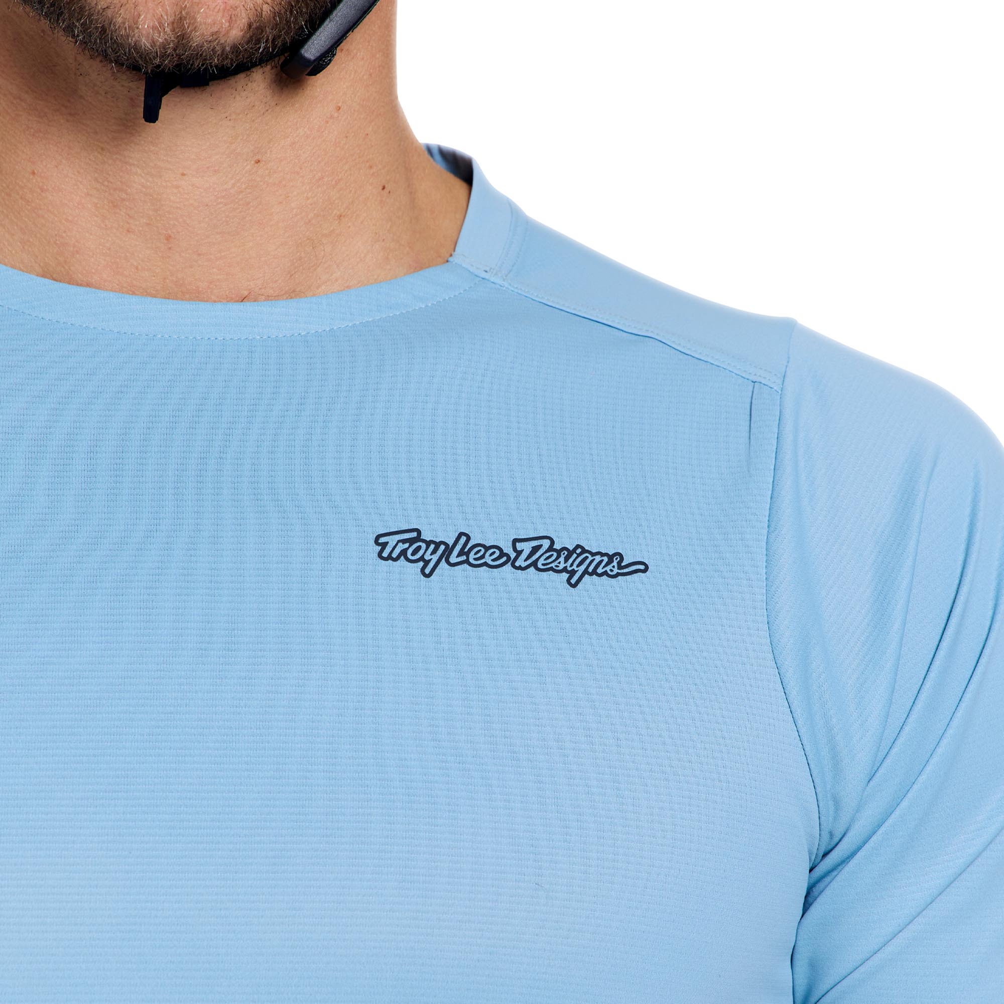 Troy Lee Designs Skyline Pro Mono Short Sleeve Bicycle Jersey light blue S Figure 6