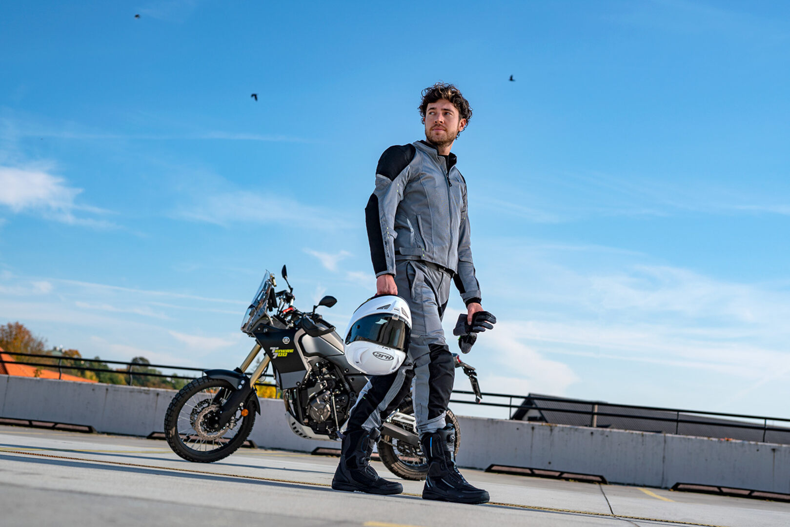 SHIMA Jet wasserdichte Motorrad Textiljacke grau 3XL Abbildung 5