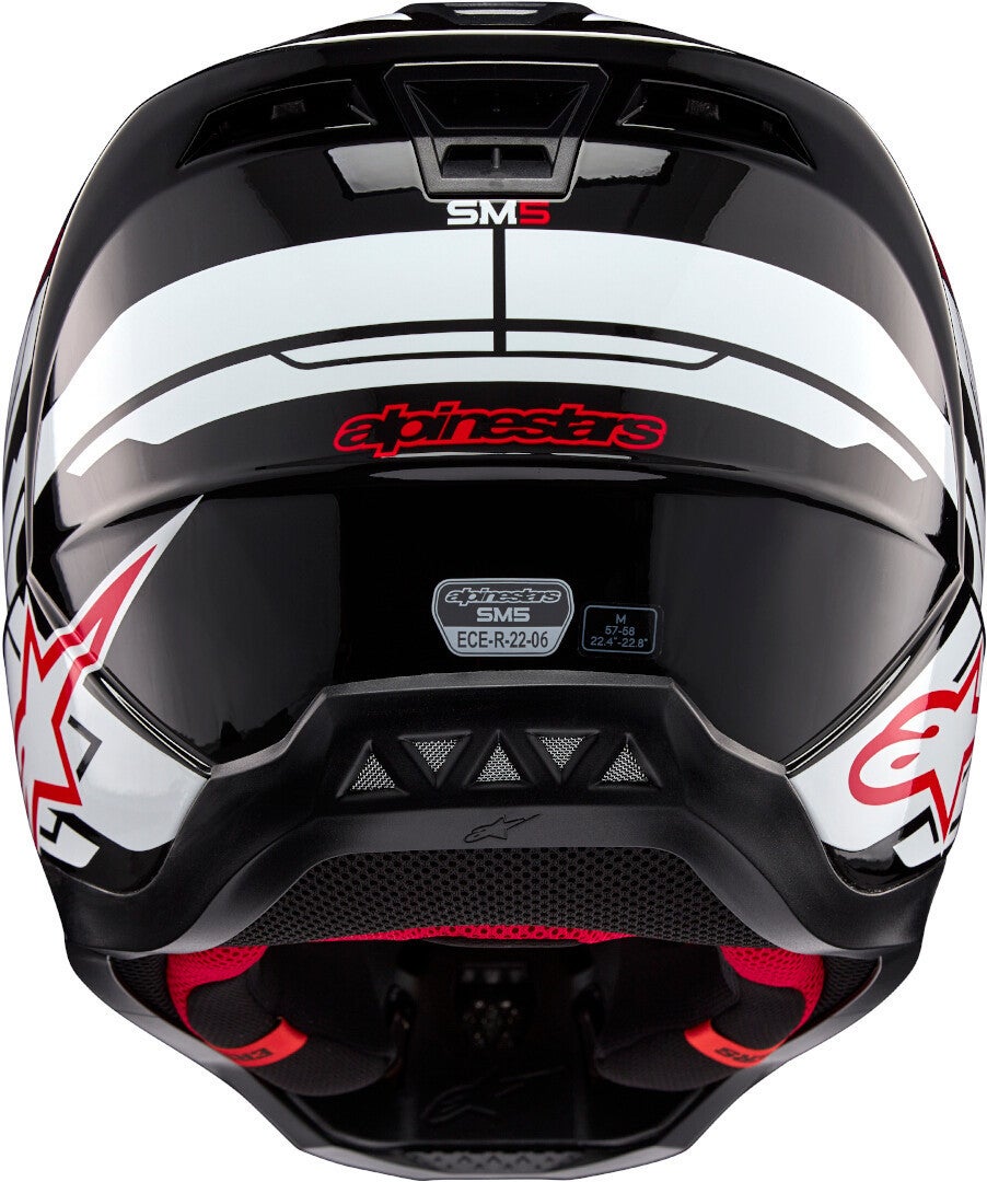 Alpinestars S-M5 Action 2 2024 Casco Motocross nero/bianco/rosso L (59/60) Figura 3
