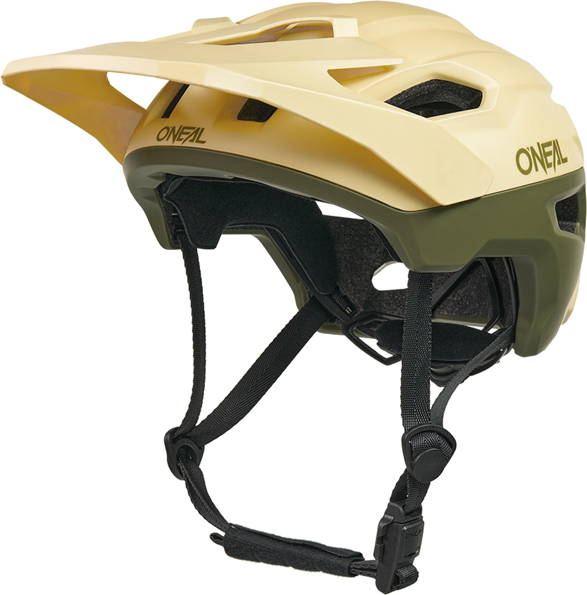 Oneal Trailfinder Evo Solid Kolesarska čelada Green/Sand S/M (54-58) Slika 1