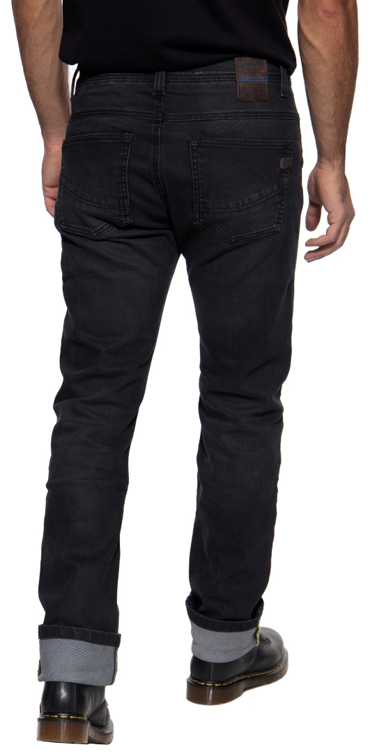 King Kerosin Kustombuilt Black Motorcycle Textile Pants 40 Figure 2