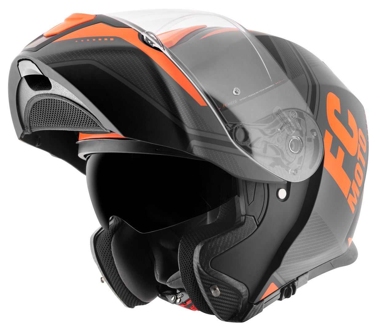 FC-Moto Novo Circuit Hjelm sort/orange M (57/58) Figur 2