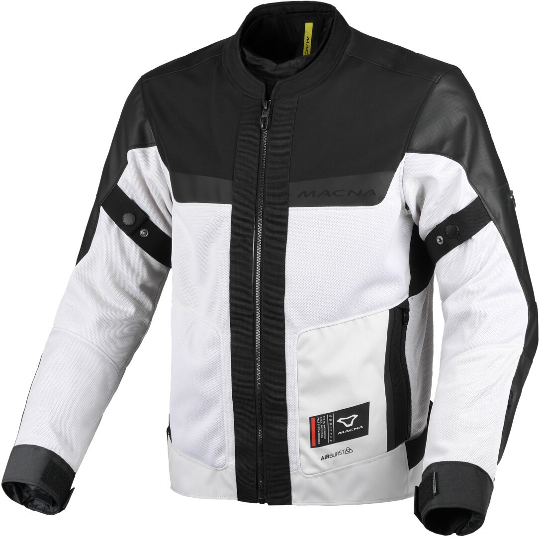 Macna Empire 2.0 waterproof Motorcycle Textile Jacket light grey/black S Figure 1
