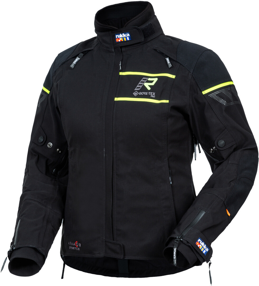 Rukka Raptorina GTX Jachetă textilă pentru motociclete pentru doamne negru/galben 44 Figura 1