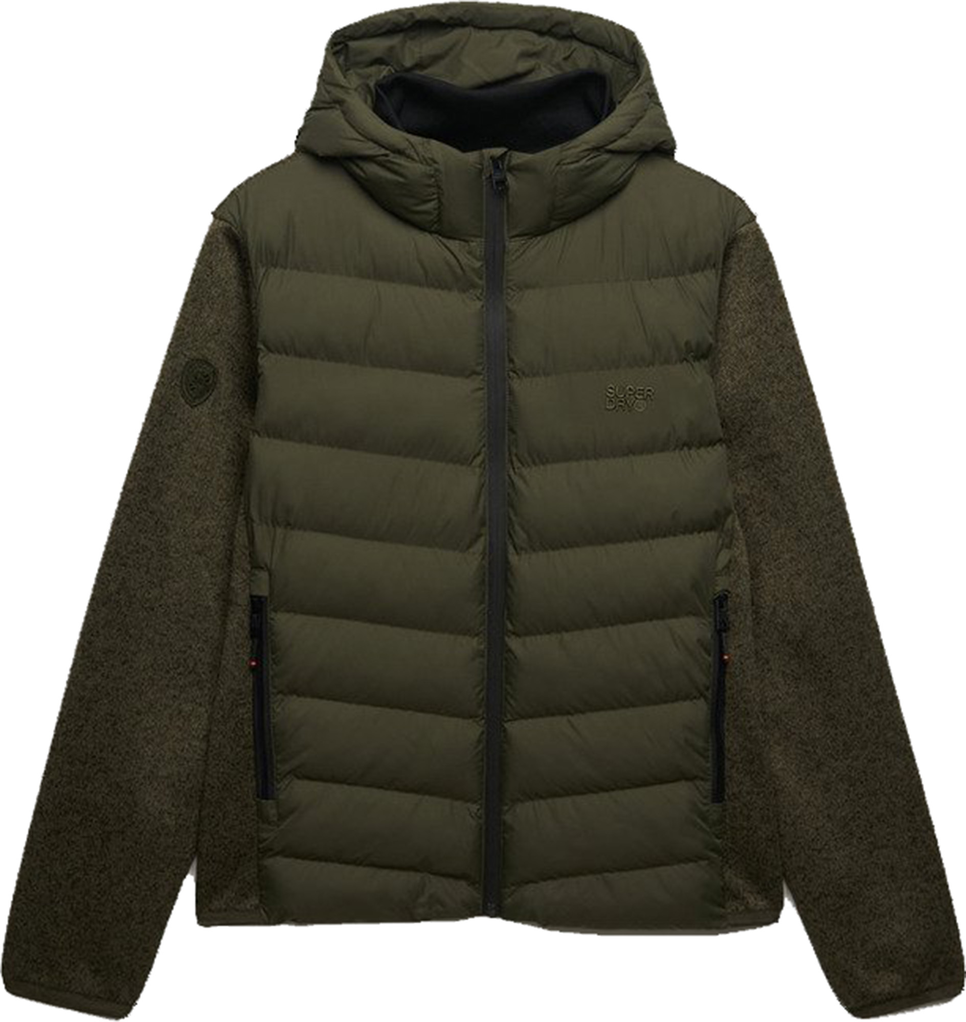 Superdry & Co Hybride vest Groen/Khaki M Figuur 1