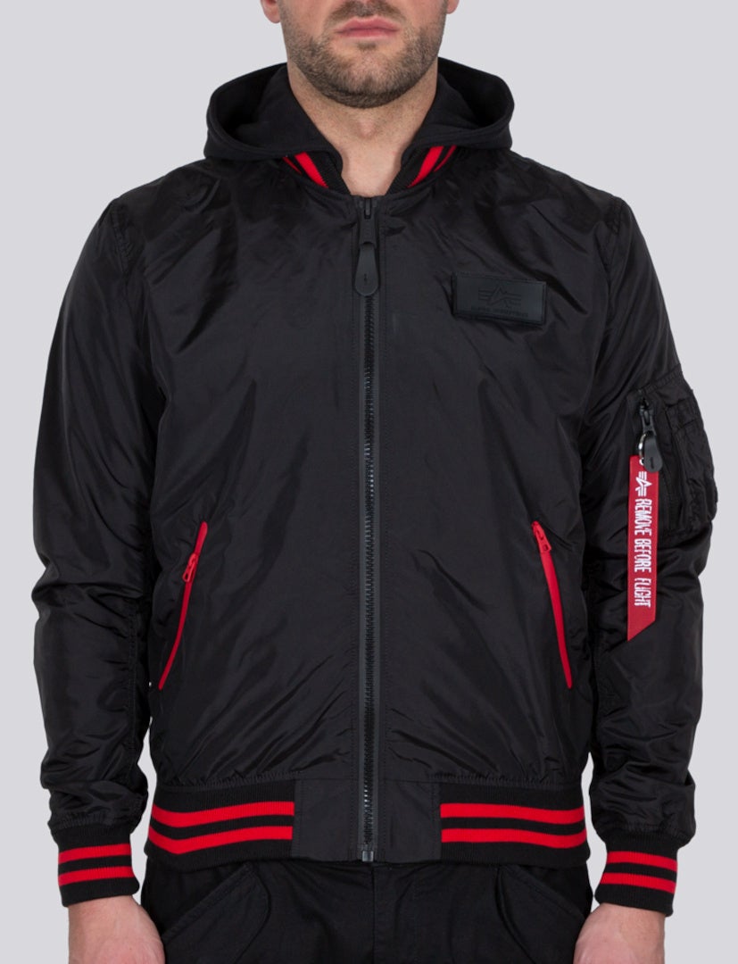 Alpha Industries MA-1 TT Hood Defense Jacket black 3XL Figure 1