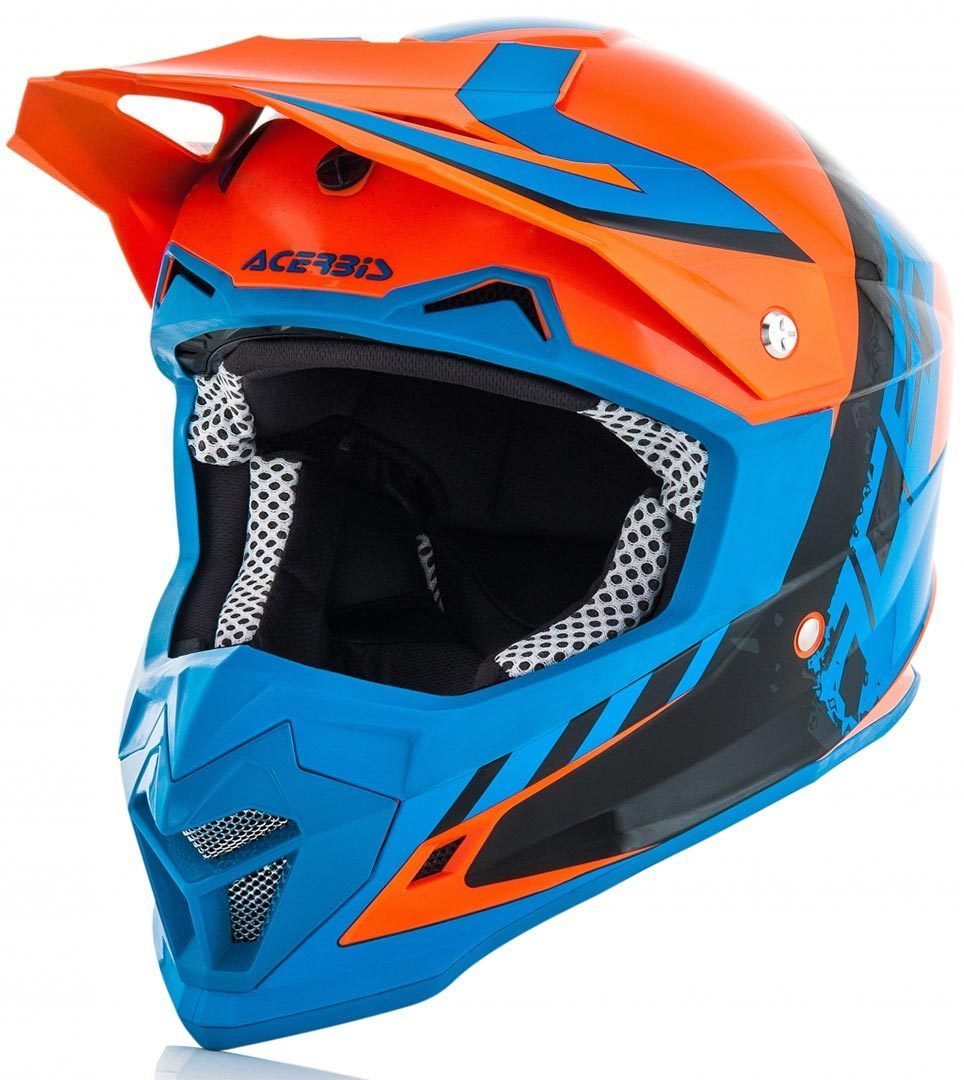 Acerbis Profile 4 Motocross Helm orange/blau S (55/56) Abbildung 1
