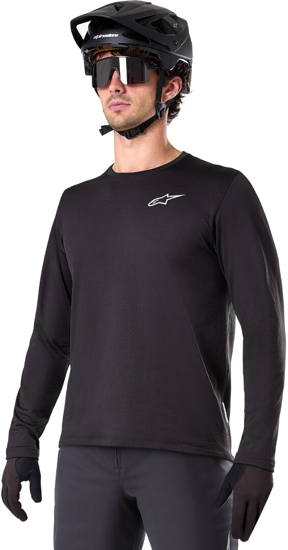 Side view of Alpinestars A-Dura Thermal Long Sleeve Bicycle Jersey